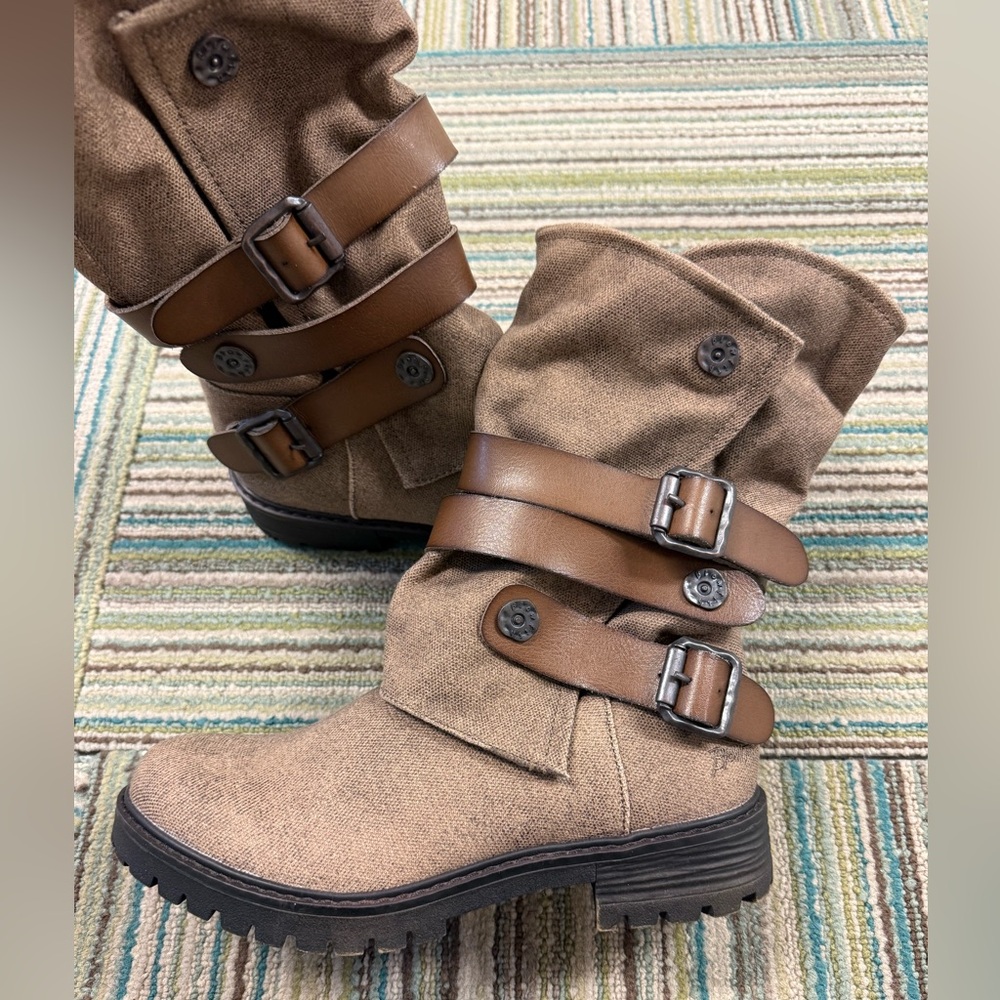 Blowfish Malibu Rider Moto Boots | Buckle Strap Vegan Boots | Size 7 - Picture 7 of 15